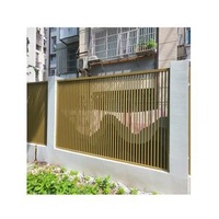 Low Cost Smooth Lines Strong Weather Resistance Welded Simple Wall Guardrail for the Square