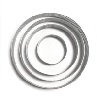 Sustainable Stainless Steel Metal Bakeware Cake Mousse Ring Baking Tools Perforated Tart Square Pastry Rings Cake Mold