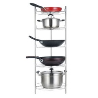 Kitchen pot rack three or five multi-layer kitchen racks floor multi-function storage pot