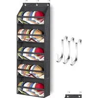 Boxes & Bins Over Door Hat Racks For Baseball Caps Clear Deep Pockets Organizer Closet 60 Hats Holder With 3 Drop Delivery Home Garde Dh8Co