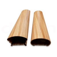 Oval CNC Aluminum Extrusion Profiles For Handrail Railing Spraying Surface