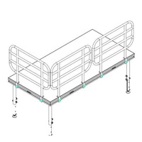 Popular Concert Banquet Foldable Movable Stage With Guardrail