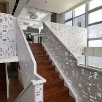 New Stair&Courtyard Guardrail Aluminum Veneer Irregularly Perforated