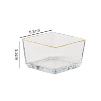 Creative Viable Gold Candy Storage Bowl Glass Pastry Dish Household Glass Dried Fruit Tray