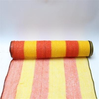 Orange construction site guardrail and yellow barrier manufacturing