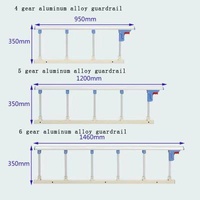 All spare parts are metal bed guardrail switch accessories iron connector side rail hospital bed stainless steel guardrail