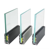 Modern Stair Deck Balcony Handrails Frameless 12-20mm Tempered Glass Balustrade Brackets Handrail U Channel Railing