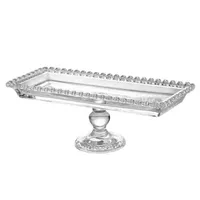 Plate Stand Cake Glass Fruit Cupcake Footed Display Tray Platter Bowl Serving Sushi Food Cheese Pastry Dessert Decorative Riser 241216