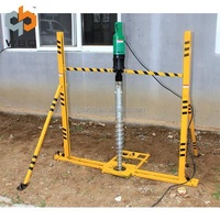 Mini Electric Ground Screw Driver Highway Guardrail Post Pile Drilling Machine