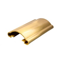 High-grade Metal Stair Handrail Custom Brass Profile Extrusion Factory Stairs Railing Antique Brass Decorative Handrail