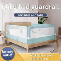 Baby Rail Child bed guardrail folding baby bed fence invisible baby fence protective fence bed guard H240828