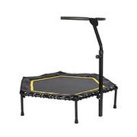 48" Hexagon Fitness Bungee Trampoline with Handrail"