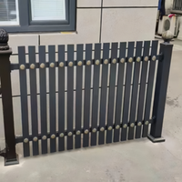 Aluminum alloy guardrail Villa courtyard fence Aluminum art balcony guardrail railing Outdoor wall