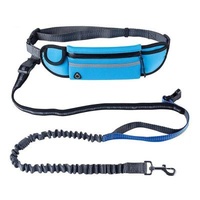 Pet Leash Retractable Retractable Reflective Walking Rise Dog Free Leash Handrail With Waist Adjustable Bag