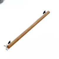 Customized Stair Handrail Wall Solid Wood Indoor Villa Attic Corridor Wooden Railing Kindergarten Children Wooden HandrailSimple