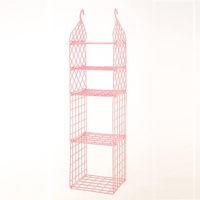 Home folding cabinets tiered racks plastic-frame dormitory closet hanging basket shelf