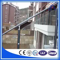 Top Quality Glass Aluminium Balustrades Handrails Balcony Railing