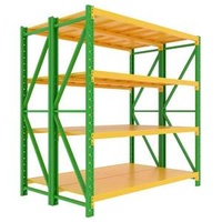 Medium Duty Racking 200kgs Long Span Storage Racks Steel Stacking Shelving Warehouse Shelving