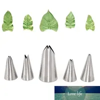 5pcs/set Leaves Nozzles Stainless Steel Icing Piping Nozzles Tips Pastry Tips leaf For Cake Decorating Pastry Fondant Tools