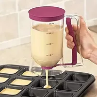 900ml Batter Dispenser Hand Held Pancake Pouring Funnel Cup With Measuring Scale Pastry Dough For Pancake Cupcakes Cake Separator YFA2069