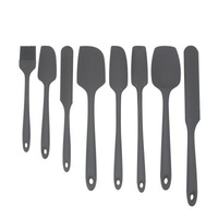 RAYBIN Viable 8 Pieces Non Heat Resistant Pastry Stick Silicone Cookware Set Spatula Baking Scraper Set