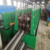 W shape Highway Guardrail Roll Forming Machine , Guardrail Roll Forming Machine 1.5'' chain