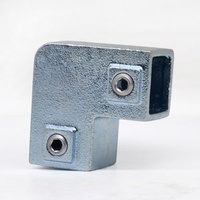 Adjustable Handrail square Tube Elbow Cast Iron Balustrade Railing Tube Connector Fittings