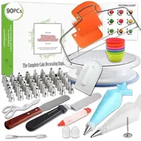 GZTZMY 90pcs Lot Pastry Bag Piping Bag Tips Icing Piping Nozzles Cake Decorating Tools Confeitaria Douille Patisserie Decoration Y200612