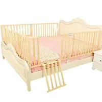 Baby Rail Bedside fence solid wood baby crib guardrail baby bed edge childrens bed protective fence 1.5 large bed 1.8-2 meter barrier H240828