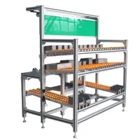 Factory Production Line Fixture Worktable Workbench with Aluminum Profile Flow Racks Workstation