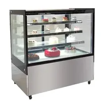 Stylish Glass Door Refrigerator for Pastry and Dessert Display