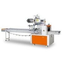 Food plastic packaging membrane pillow packaging machine model of latest design of bread, vegetable and fruit maskand food
