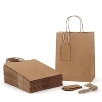 Recyclable Personalized Mini Pastry Donut Packaging Paper Printing Craft Custom Paper Bag Korean Gift Bag With Bow
