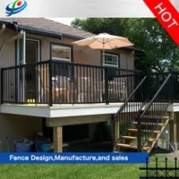 Modern Decorative Stair Handrail Aluminum Balcony Fences