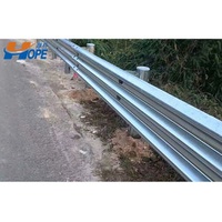 Embedded Anti-Blocking W-Beam Highway Guardrail Q235 Corrugated Prepainted Galvanized Steel Road Guardrails
