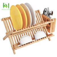 Bamboo dish racks,Suitable for your kitchen,Place plates,dishes.