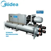 Midea 350rt New Condenser Flooded Water Cooled Screw Chiller for Bank Buildings Chillers