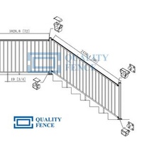 Customized Stair Handrails with All Size ,of Steel or Aluminum Version Achievable.
