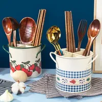 Storage Holders Racks Ins Vintage Chopsticks Holder Drying Rack Separated Organizer Utensil for Kitchen Dining Room Home Kitchenware Tube Shelf 230907