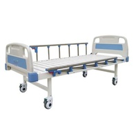 High Quality Hospital Clinic ABS Headboard with Wheels and Foldable Guardrail Cranks Hospital Bed Medical Equipment Bed Rails Hospital Bed