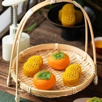 Mini Peanut Persimmon Shape Moon Cake Mold Cookie Cutter Frame Creative Cake Crisp Pastry Dessert Baking Accessories Gadgets 240815