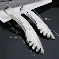 Stainless Steel Food Tongs Kitchen Utensils Buffet Cooking Tool Anti Heat Bread Clip Pastry Clamp Kitchen Tongs F20173544