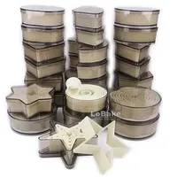 Various Sizes Oval Heart Round Square Star Moon Flower Shape Nylon Plastic Cookie Biscuit Cutter Decoration DIY Pastry Cutters 240729