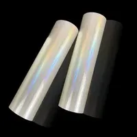 50mic Top Coated Laser Holographic BOPP Film for Adhesive Stickers Material