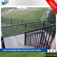 Stair Staircase Pool Fence FRP Stainless Steel Flat Top Aluminum Swimming Pool Handrail
