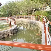 River guardrail, isolation fence, guard rail, viaduct, stainless steel, bridge landscape, road municipal, building materials, traffic, custom