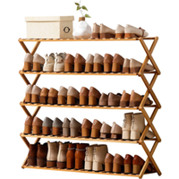 Wholesale Customize Free Standing Shoe Racks for Closet, Shoe Shelf Bamboo Shoe Rack for Bedroom, Entryway
