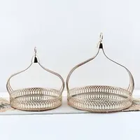 European Dessert Basket Fruit Snack Tray Afternoon Tea Pastry Cake Display Rack Cold Meal Display Table Wedding Decoration
