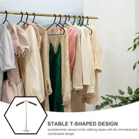 Adjustable T Shirt Display Stand Clothing T-bar Stand Display Racks for Vendors Shirt Hangers Jacket Tshirt Clothes Holder