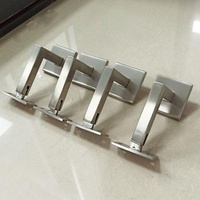 Wall Mounted Stainless Steel Handrail Adjustable Handrail Brackets Heavy Duty Glass Balustrade Posts Stainless Steel Balcony Posts